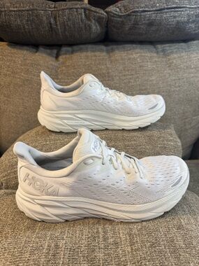 HOKA One One Clifton 8 Men’s running shoe White #1119393 WWH Size 12D